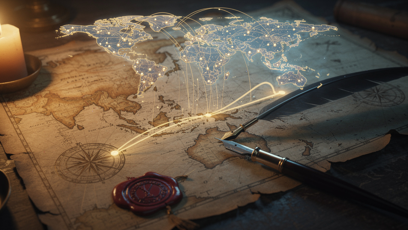 Del mapa antiguo nace la red global